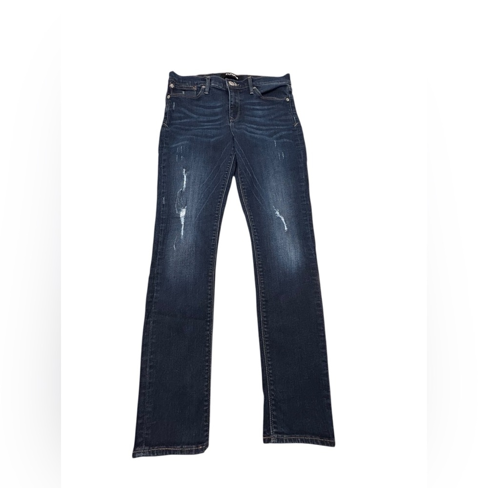 Express Women’s Super Skinny Mid‎ Rise Stretch Distressed Blue Jeans 10R